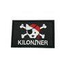 KILONINER JOLLY ROGER PATCH Patch, Military Patch, For Pets, Dogs, Cats, Stylish, Cute, Black/White, S