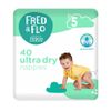 2X Fred & Flo Size 5 Nappies 40 Pack