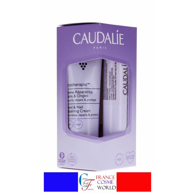 Caudalie Vinotherapist Hand Cream &amp; Lip Balm Set 30ml+4.5g Moisturizing Cream Present Gift Small Present Small Gift Reward Thank You<br> CAUDALIE VINOTHERAPIST MAINS ET LEVRES SET 30ml+4.5g Overseas mail order