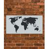 World Map Stencil Template - Reusable Stencil - INNOVO Stencils (12" x 12")