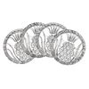 Set of 4 Crystal Pineapple Coasters by Shannon