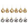 Sass & Belle Leopard & Zebra Mini Baubles - Set of 12