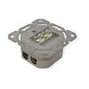 Value 25998490 Cat.6A Wall Box Flush-Mounted Horizontal White