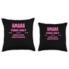 AMARA Personalized Name Funny Cute Custom AMARA Name Throw Pillow