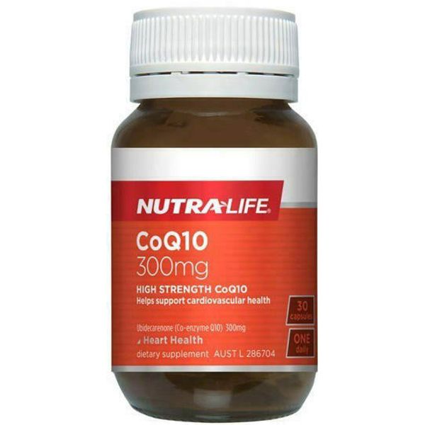 Nutra-Life CoQ10 300mg Capsules 30 HIGH STRENGTH  -   made in NZ