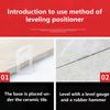 Candeon 200pcs Tile Leveling System Clips, Tile Leveling Spacers Clips Household Wall Floor Tile Installation Tool(1.5mm)