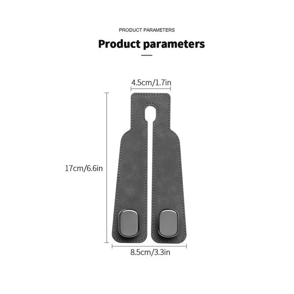 Cost Spa Car Headrest Hook, Set of 2