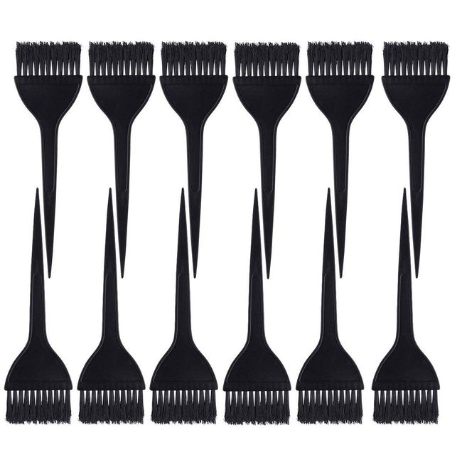 12 Pack Hair Dye Brushes, Color Tint Applicator, Hair Coloring Dyeing Brush Kit for Solon Black