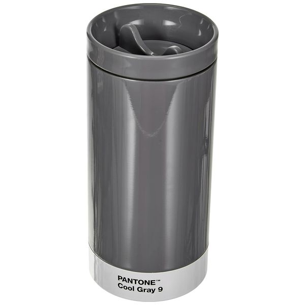 Copenhagen Design Pantone to Go, Stainless Steel Travel Mug/Thermo Cup, 430 ml, Grey, Cool Gray 9 C, 1 Count (Pack of 1)