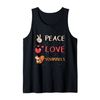 Squirrel Quote Peace Love Squirrels Tank Top