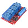 AOICRIE 4pcs 4 Channel DC 5V Relay Module with Optocoupler Isolation Support High/Low Level Trigger Expansion Board for Raspberry Pi