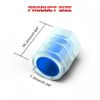 8PCS Blue Auto Valve Caps - Universal Plastic Stem Covers Easy Install
