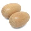 World Rhythm Wooden Natural Egg Shakers – Pair