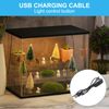 4 Tier Acrylic Display Case with LED Light Transparent Dustproof Showcase