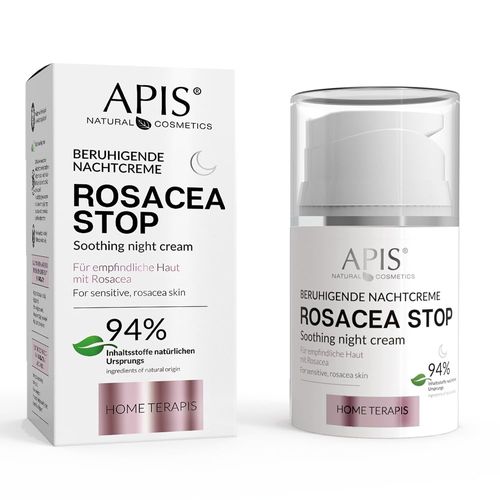 Apis ROSACEA-STOP Soothing Cream Plant Extracts 94% of Ingredients of Natural Origin Contents 50 ml
