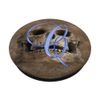C Blue Skull Skeleton Dead Horror Initial Monogram Letter PopSockets Swappable PopGrip