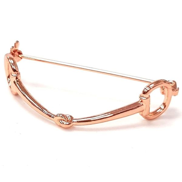 Equetech Snaffle Stock Pin - 3 Colours (Rose Gold)