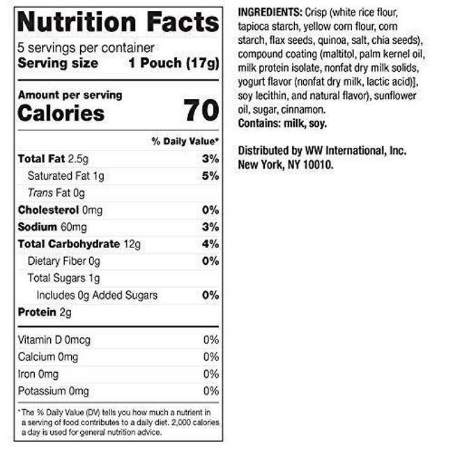  WW Iced Cinnamon Puffs - Gluten-free, 2 SmartPoints - 2 Boxes  (10 Count Total) - Weight Watchers Reimagined