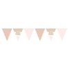 Pink Chic Happy Birthday Metallic Print Flag Bunting