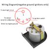 ESUPPORT Universal Car 2" 52mm Pointer Oil Press Pressure Gauge Meter Celsius White LED Light Indicator Display Electrical