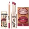 6 Colors Matte Lipstick Set 3 Colors Matte Lip Liner Pens + 3 Colors Velvety Matte Lipstick High Pigmented Long Lasting Lip Makeup Kit with Nice Gift Package