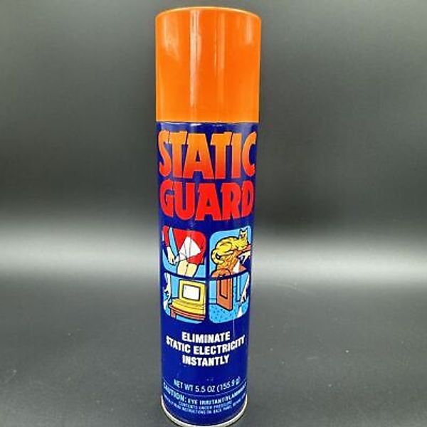 Vtg 1995 Static Guard 5.5 Ounce Aerosol Fabric Static Cling Spray EXP ‘02 1/2