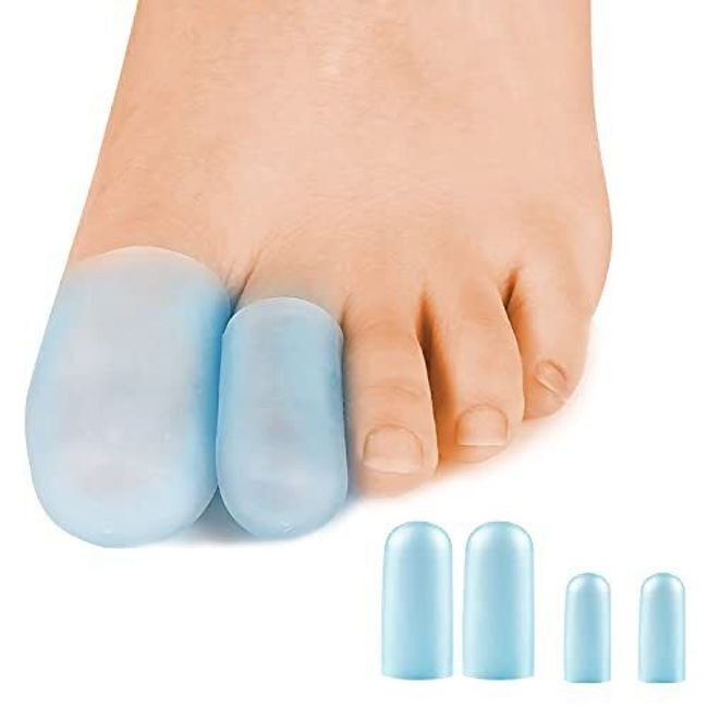 Gel Toe Cap Protectors 10 Packs of Toe Guards Silicone Big Toe Covers for Men...