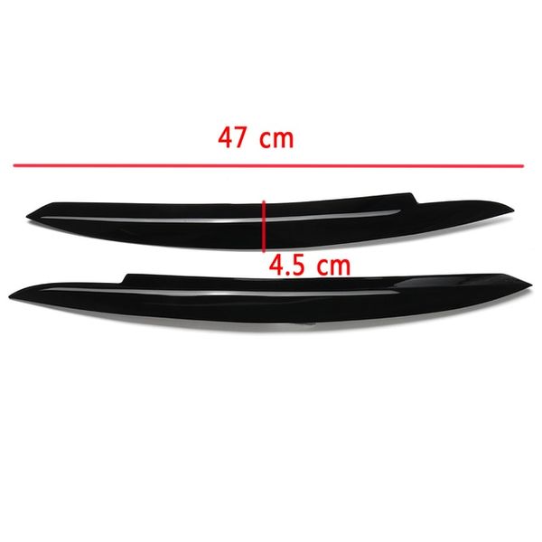 Golf Face Patch UV Protection For Volkswagen VW Golf 6 MK6 GTI GTR 2008-2013 Eyelid Front Headlight Eyebrow Cover Eyelid Trim Sticker Car Accessories 2pcs