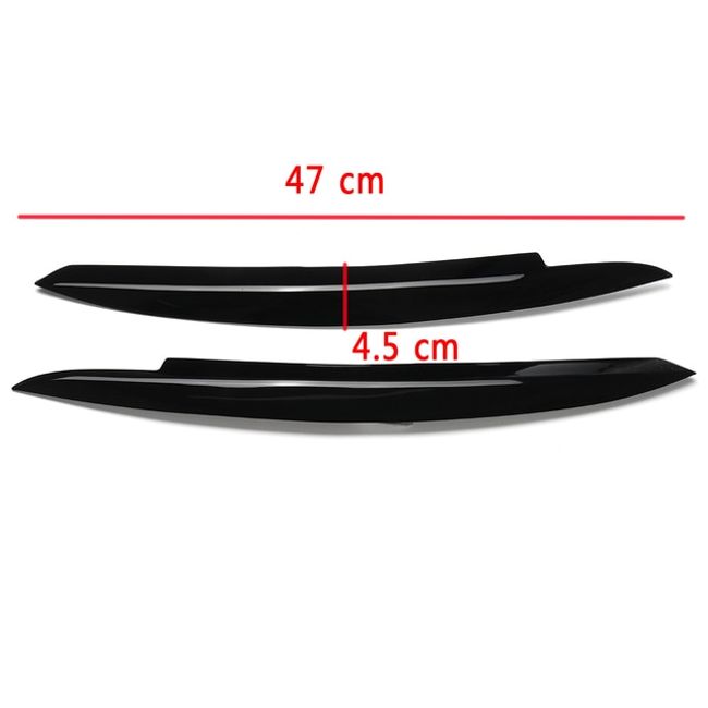 Golf Face Patch UV Protection For Volkswagen VW Golf 6 MK6 GTI GTR 2008-2013 Eyelid Front Headlight Eyebrow Cover Eyelid Trim Sticker Car Accessories 2pcs