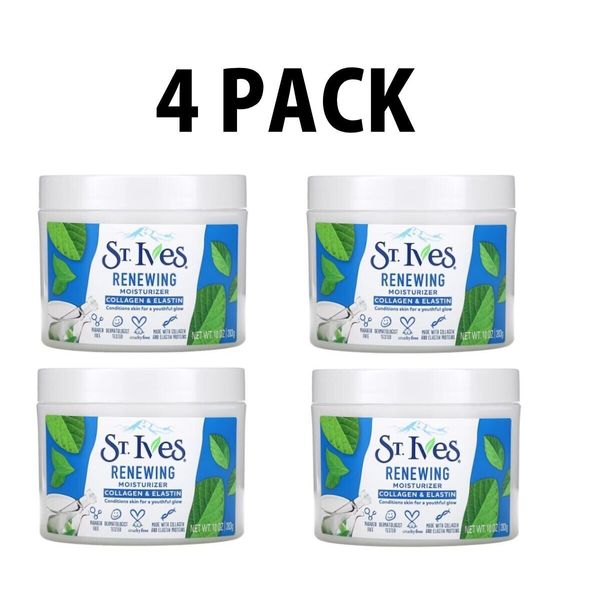 St. Ives, Renewing Collagen & Elastin Moisturizer, 4 PACK, 10 oz (283 g) each