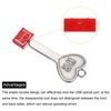 sourcing map 10pcs Port Blocker Locking USB Port/Dust PC Blocker with Coded Key,Red