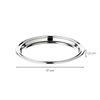 EDZARD Pipe Serving Tray Round Elegant Silver-Plated Diameter 17 cm