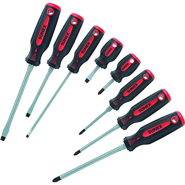 Sunex 118SS Combination Screwdriver Set, 8Piece