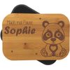Personalised 3 Panda Lunch Box