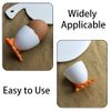 11 Pcs Egg Cups Cartoon Egg Holders Soft Hard Boiled Egg Cups for Breakfast Brunch Soft Boiled Egg(White)