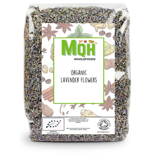 ORGANIC Dried Lavender Flowers Loose Herbal Tea Pot Pourri Premium Quality! Soil Association Certified (200g)