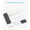 ANRRI Blue Light Blocking Glasses Square Eyeglasses Frame Filter Blue Ray Computer Game Glasses, Clear-red, Medium