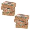 SOIMISS Xmas Sweets Boxes Paper Gift Boxes PVC Window Gingerbread Biscuit Boxes 6PCS