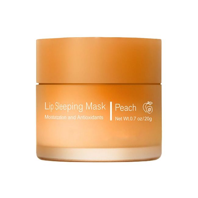 Sleeping Lip Mask: Nourish & Hydrate Lip Mask, Hydrating Lip Balm, Moisturizing Lip Oil, Lip Skin Care, Anti-chapped Lip Cream for Night Sleep (Peach)