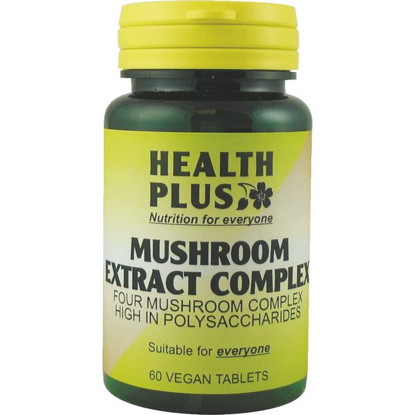 Health Plus Mushroom Extract Complex General Well-being Supplement - 60 Tablets