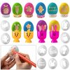Klever Kit 40 Pcs Easter Egg Dyeing Kit DIY Easter Egg Decoration Kit with Dye Tablet, Egg Stand with Egg Stencil, Easter Theme Party, Creative Activities, Egg Hunt, Easter Gift, Easter Party Favors,