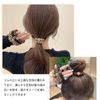 Hair ties Fashionable hair ties Adult cute hair ties [6-piece set] Hair ties set Daily use Brown Heart-shaped hair ties, bow hair ties, silk hair ties