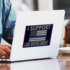CafePress I Support Law Enforcement 7 Sticker Rectangle Bumper Sticker Car Decal