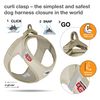 Vest Harness curls Clasp Cord Tan 2XS