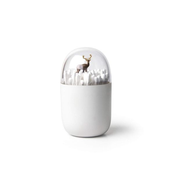 Quarry Cotton Swabs, Cotton Case, Storage, Small Items, Scandinavian, Bud Holder, Deer, Yard, 521707200