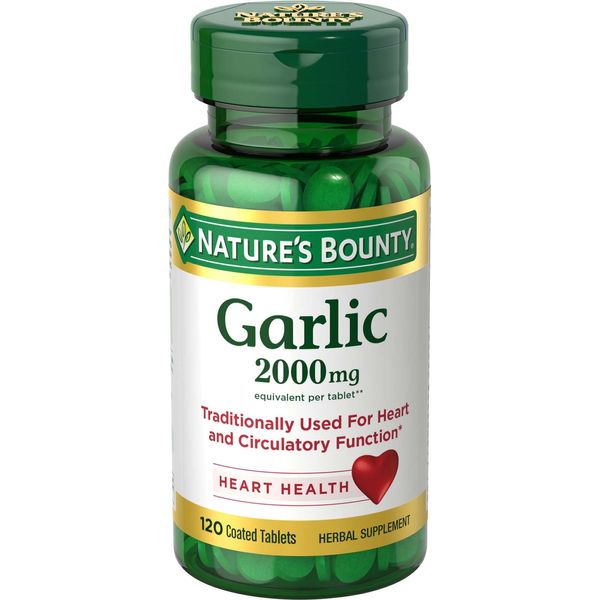 Nature's Bounty Odor Free Garlic 2000 mg, 120 Count