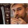 Hair Moustache Scissors Beard Scissors – 9 Cm – Stainless Steel with Curved Cutting Edges