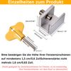 Adjustable Aluminium Window Double Hole Security Lock 10 Adjustable Sliding Door Locks Window Locks