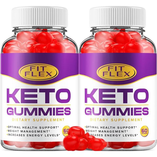 (2 Pack) Fit Flex Keto ACV Gummies - Official - Keto FitFlex ACV Advanced...
