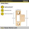 3.0 TUB MORT LATCH BRASS TML130